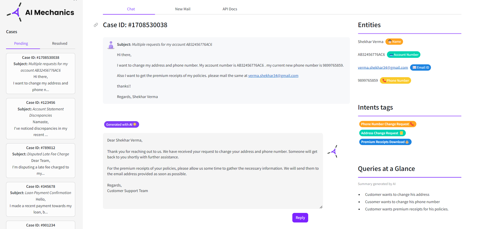 Converse AI Interface